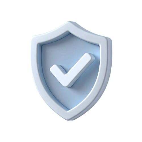 A modern 3D security shield graphic representing corporate reputation protection through brand-safe ad placements.